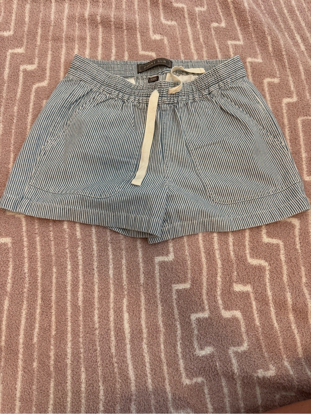J.Crew Point Sur Stripe Seaside Shorts Drawstring